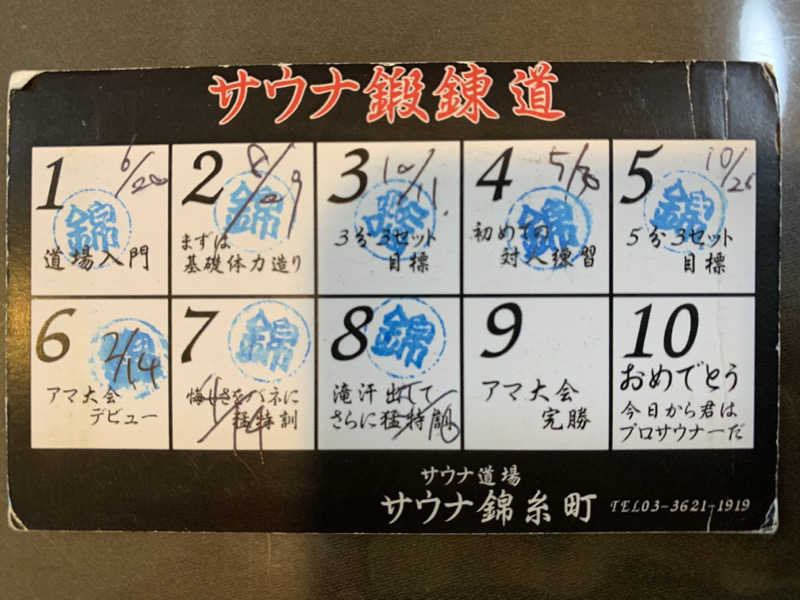 髭帽子さんのスパ&カプセルイン リアルサウナ錦糸町のサ活写真
