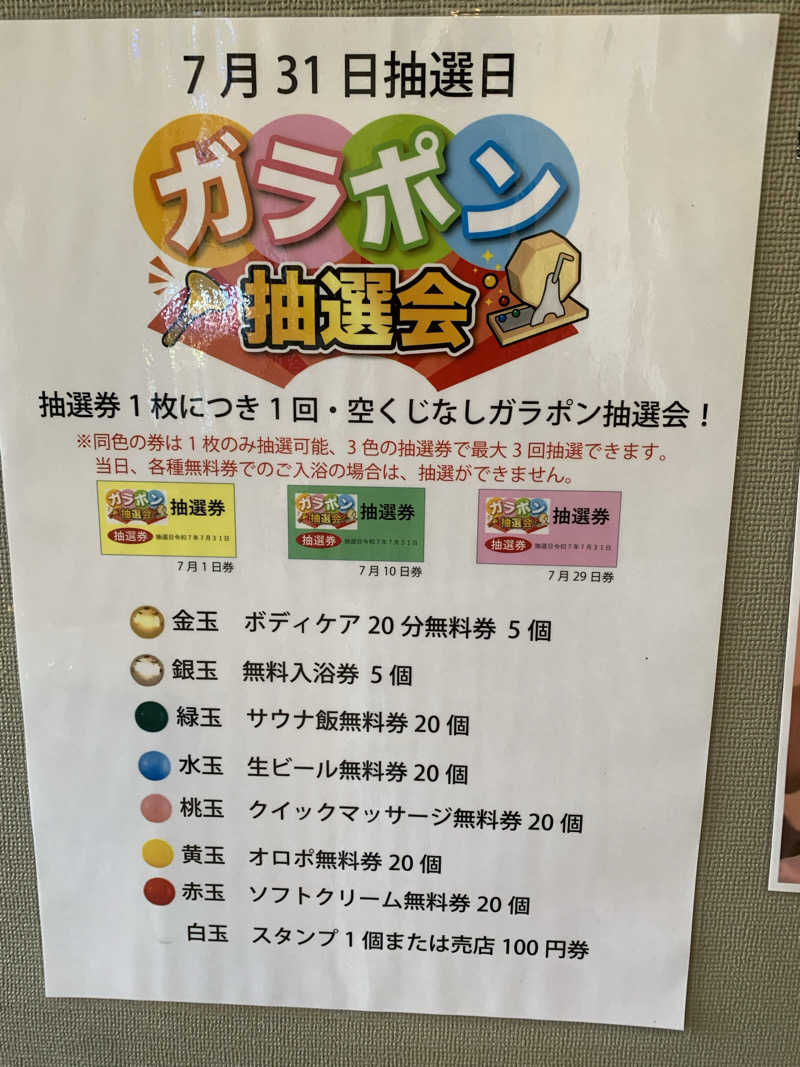 あみさんの富士山天然水SPA サウナ鷹の湯のサ活写真