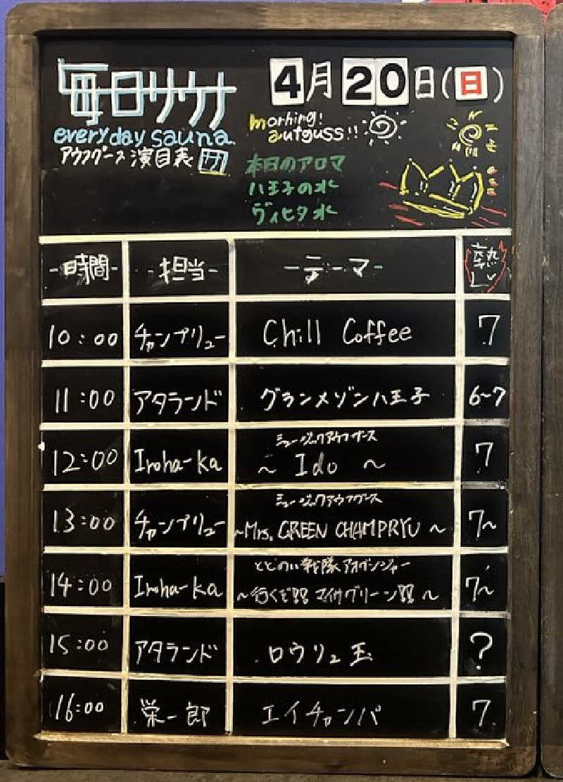 たかちゃん🐈‍⬛さんの毎日サウナ 八王子店のサ活写真