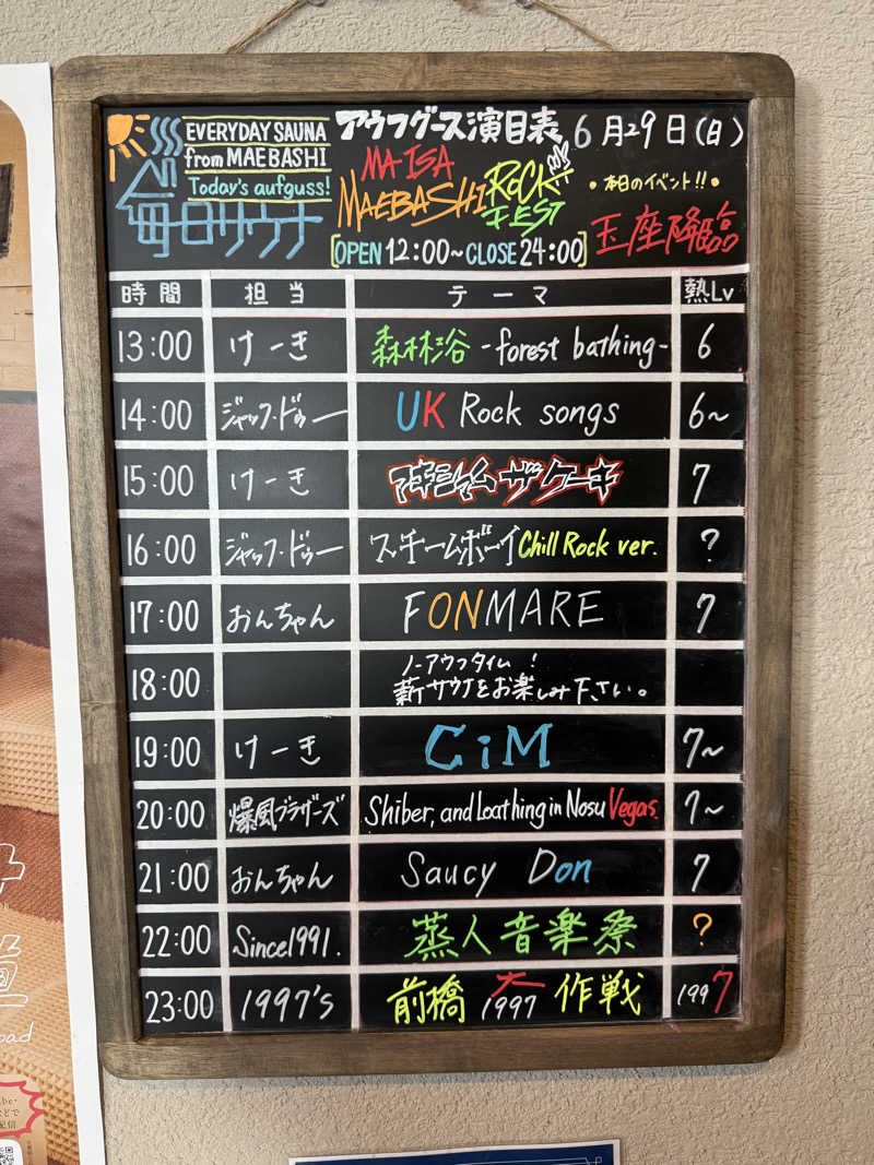 たかちゃん🐈‍⬛さんの毎日サウナ 前橋本店のサ活写真