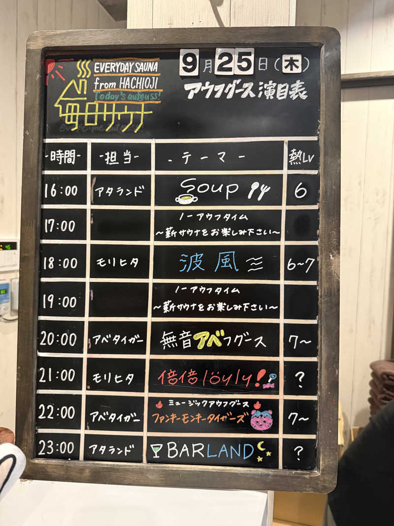 たかちゃん🐈‍⬛さんの毎日サウナ 八王子店のサ活写真