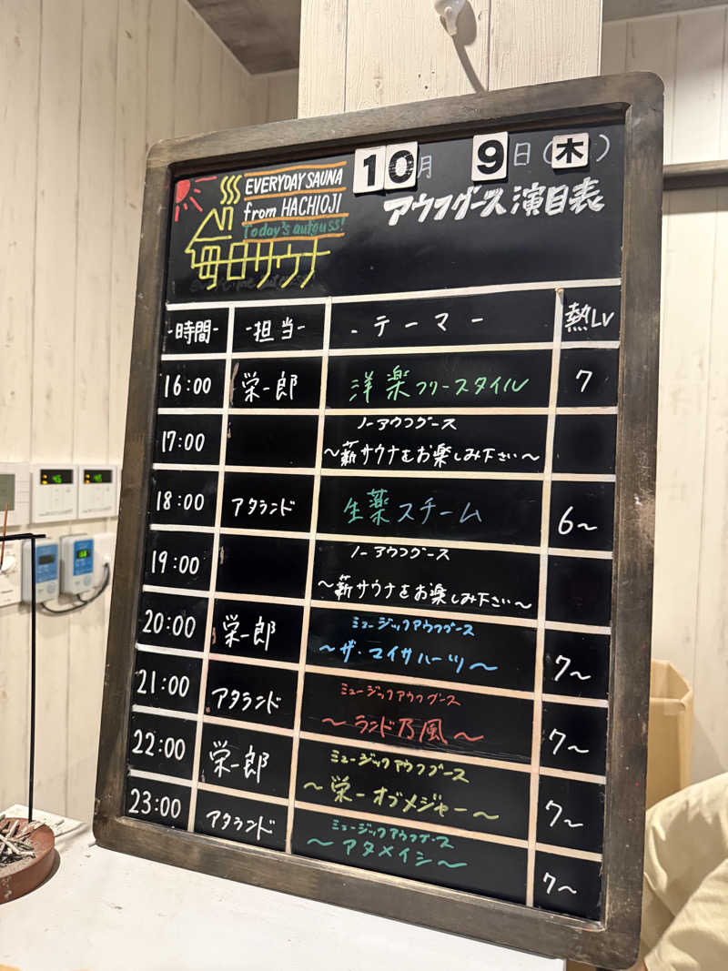 たかちゃん🐈‍⬛さんの毎日サウナ 八王子店のサ活写真