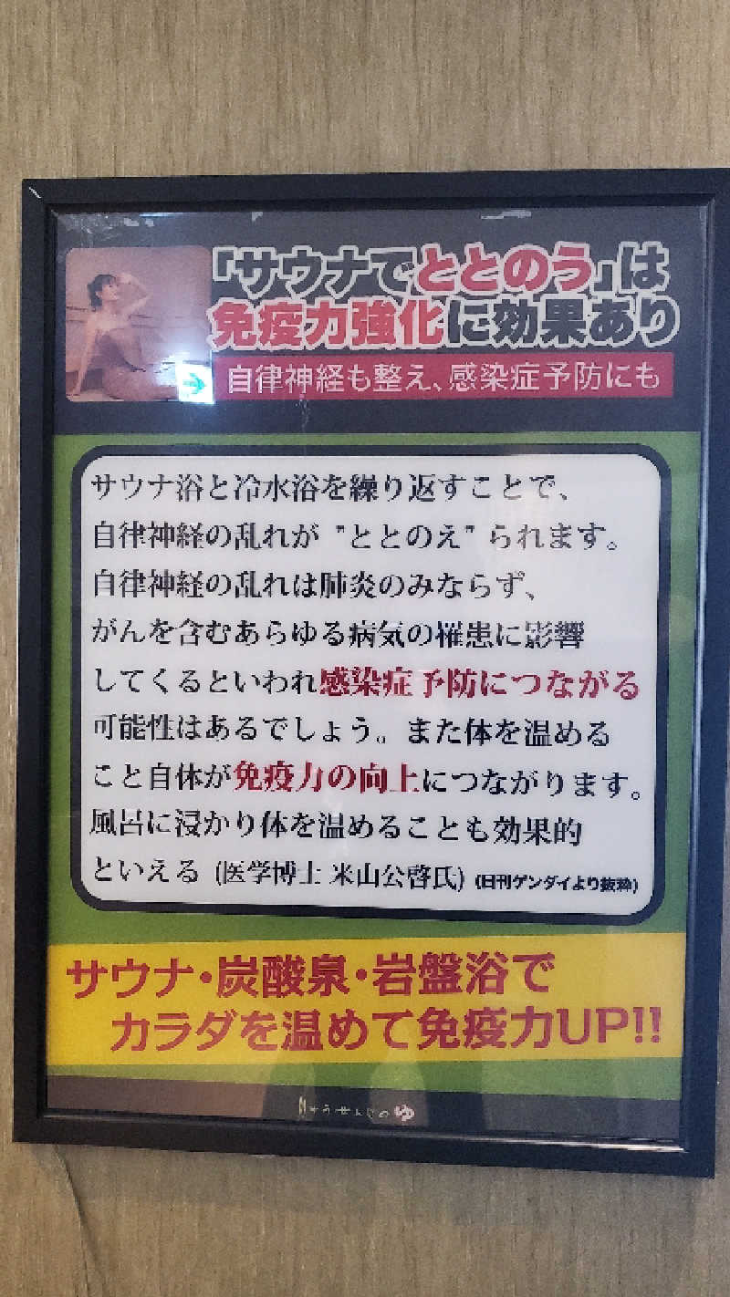 ライオン🈂️ザンさんの横濱スパヒルズ 竜泉寺の湯のサ活写真