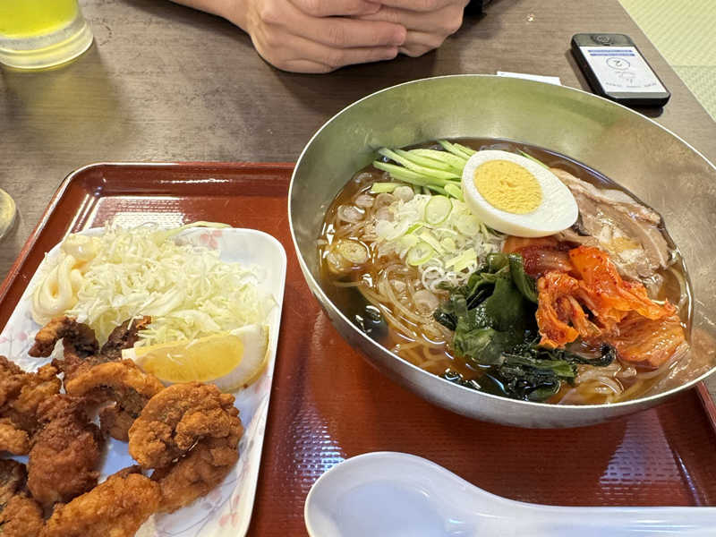 盛岡冷麺 : 大谷田温泉 明神の湯（足立区）のサウナ飯 - サウナイキタイ