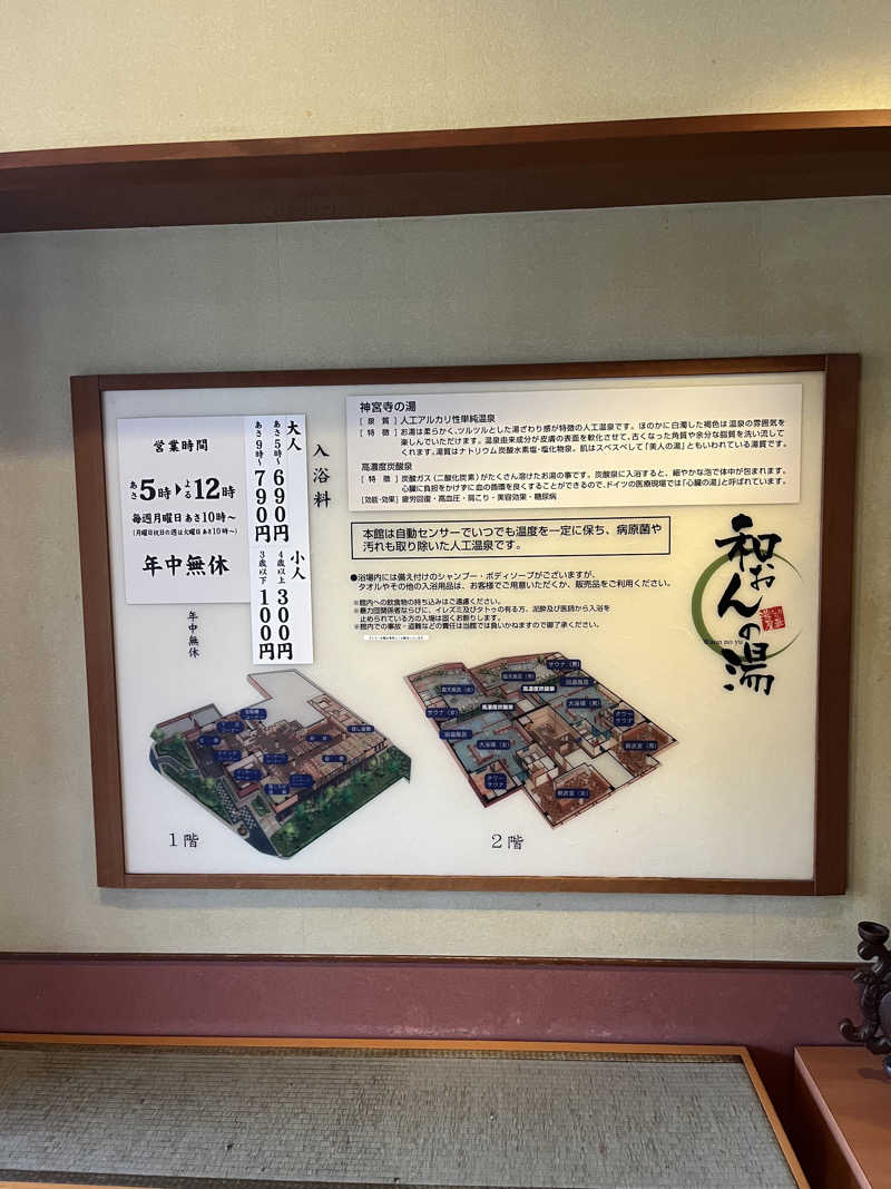 サウナクションさんの和おんの湯のサ活写真