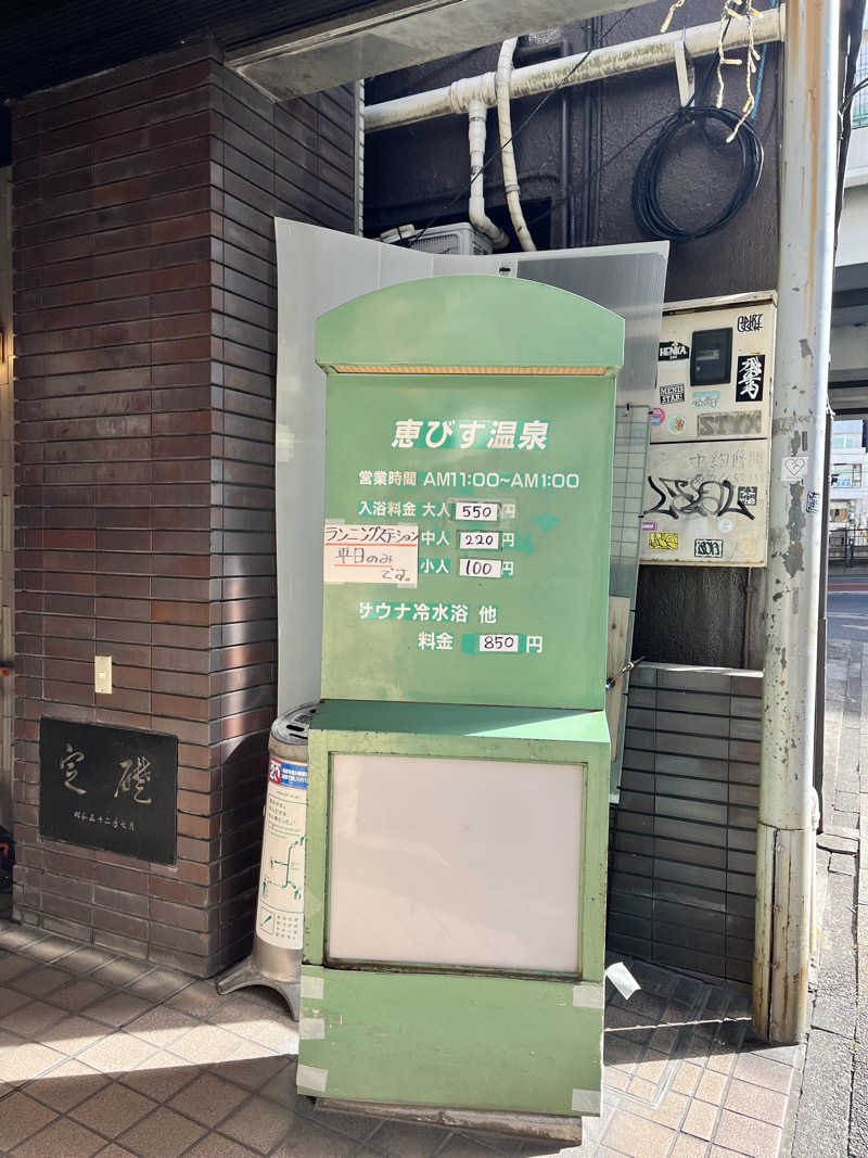 みちさんの恵びす温泉のサ活写真