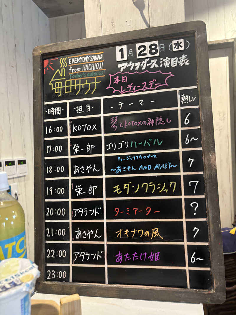 みちさんの毎日サウナ 八王子店のサ活写真