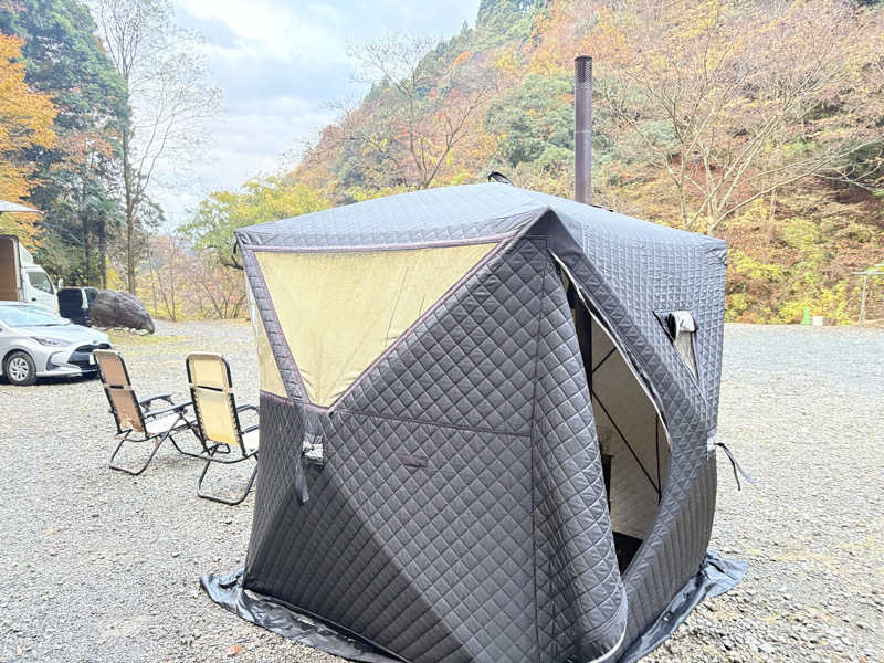 Yoshiさんのミロクキャンプ場 関東 神奈川 川サウナ テントサウナのサ活写真