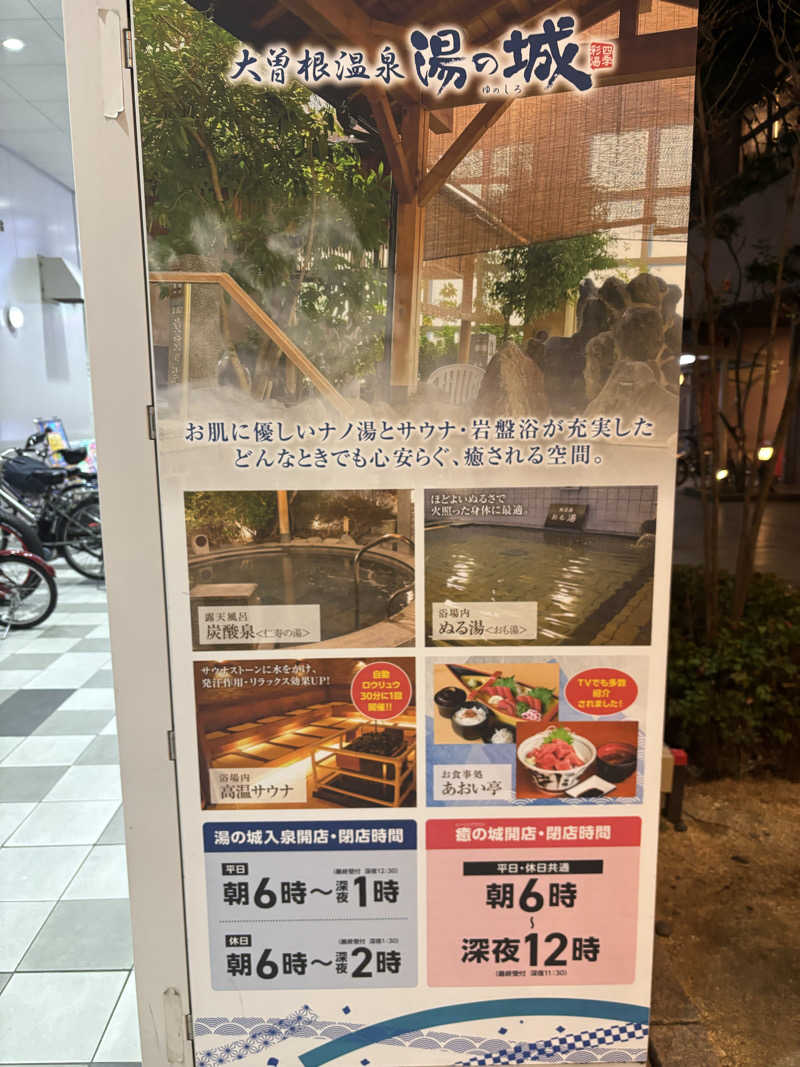 いっつぁんさんの大曽根温泉 湯の城のサ活写真