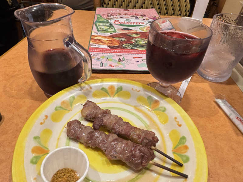 サイゼのラムと🍷