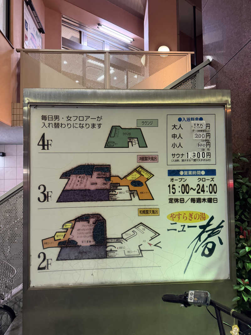 減量マンさんのやすらぎの湯 ニュー椿のサ活写真