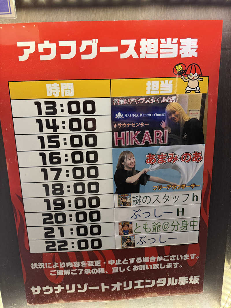 減量マンさんのサウナリゾートオリエンタル赤坂のサ活写真