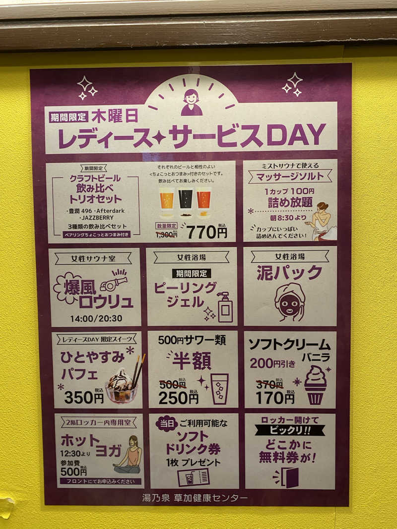 ぶーちゃん🐷さんの湯乃泉 草加健康センターのサ活写真