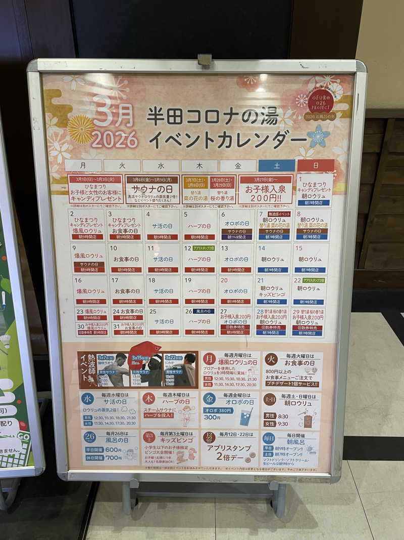 nanacoさんの天然温泉 コロナの湯 半田店のサ活写真