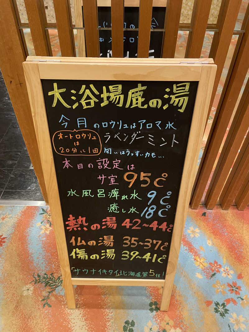 酒好きおっさんさんの定山渓 鹿の湯のサ活写真