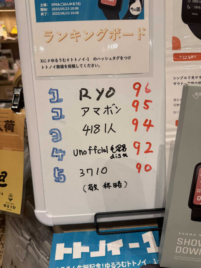 Ryo🐒さんのSPA&ごはん ゆるうむ yuluumuのサ活写真