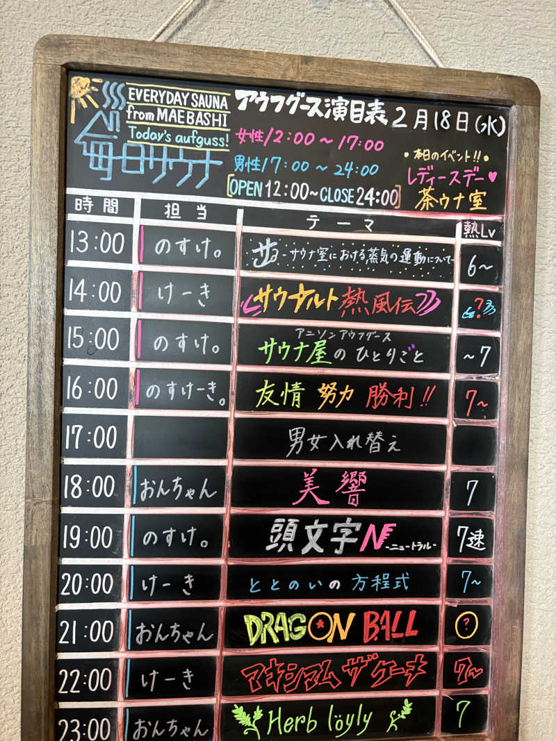 Mariさんの毎日サウナ 前橋本店のサ活写真