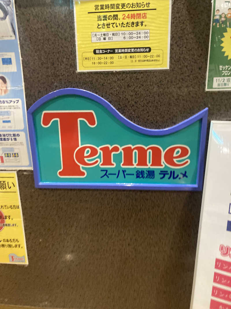 サウリーマンのサウナ日記さんのスーパー銭湯テルメのサ活写真