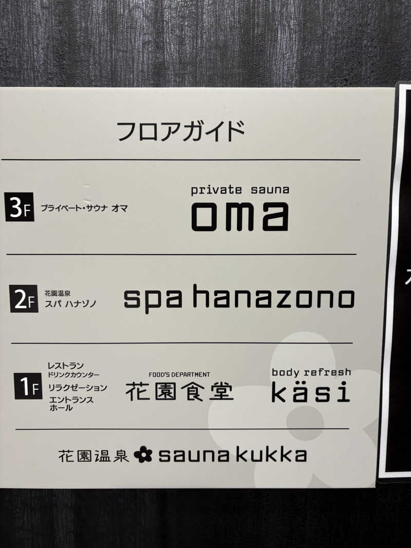超サウナ人さんの花園温泉 sauna kukkaのサ活写真