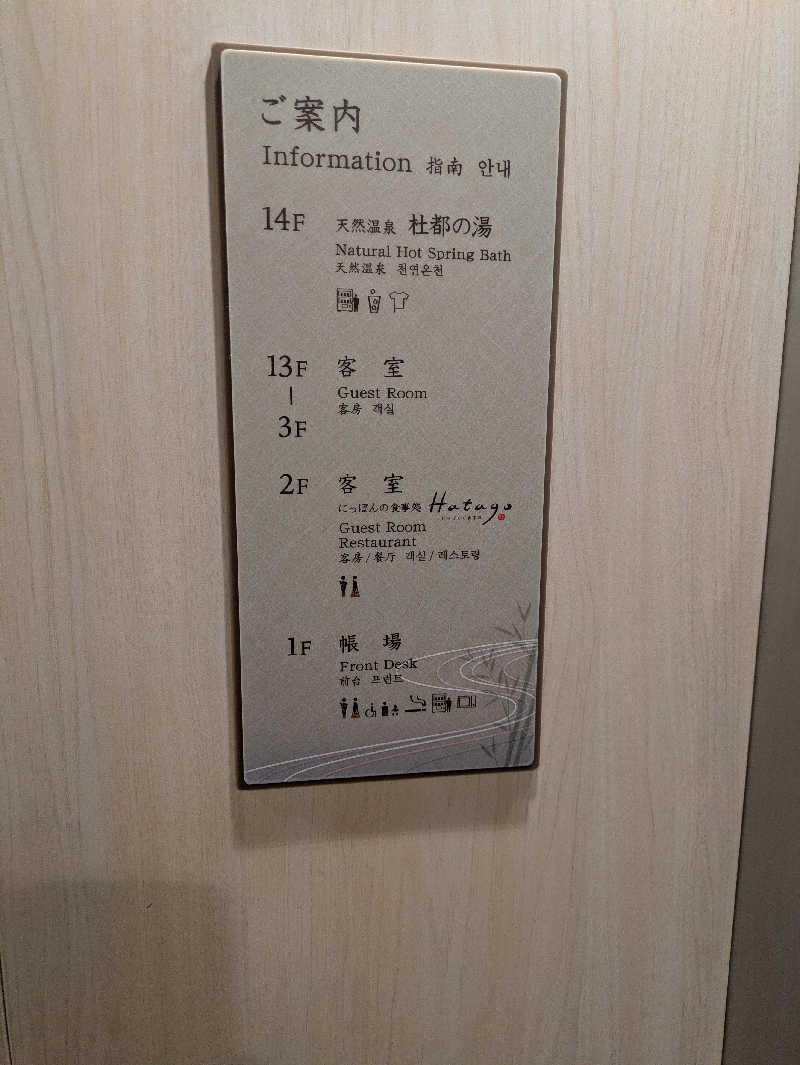 サウナ太郎さんの天然温泉 杜都の湯 御宿 野乃仙台のサ活写真