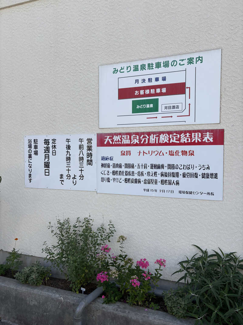 サワヤさんのみどり温泉のサ活写真
