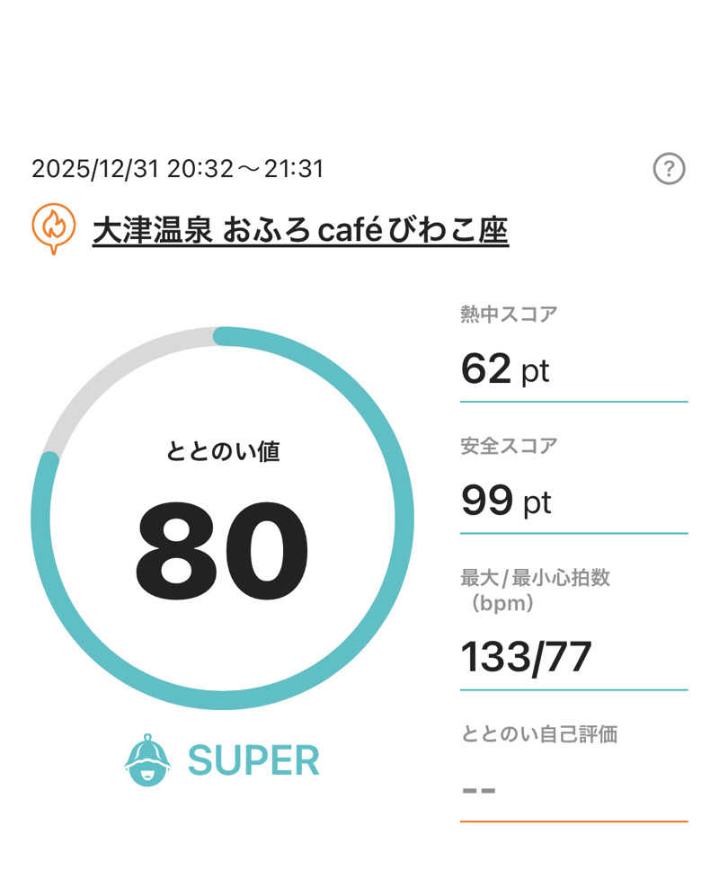 シンゴさんの大津温泉 おふろcaféびわこ座のサ活写真