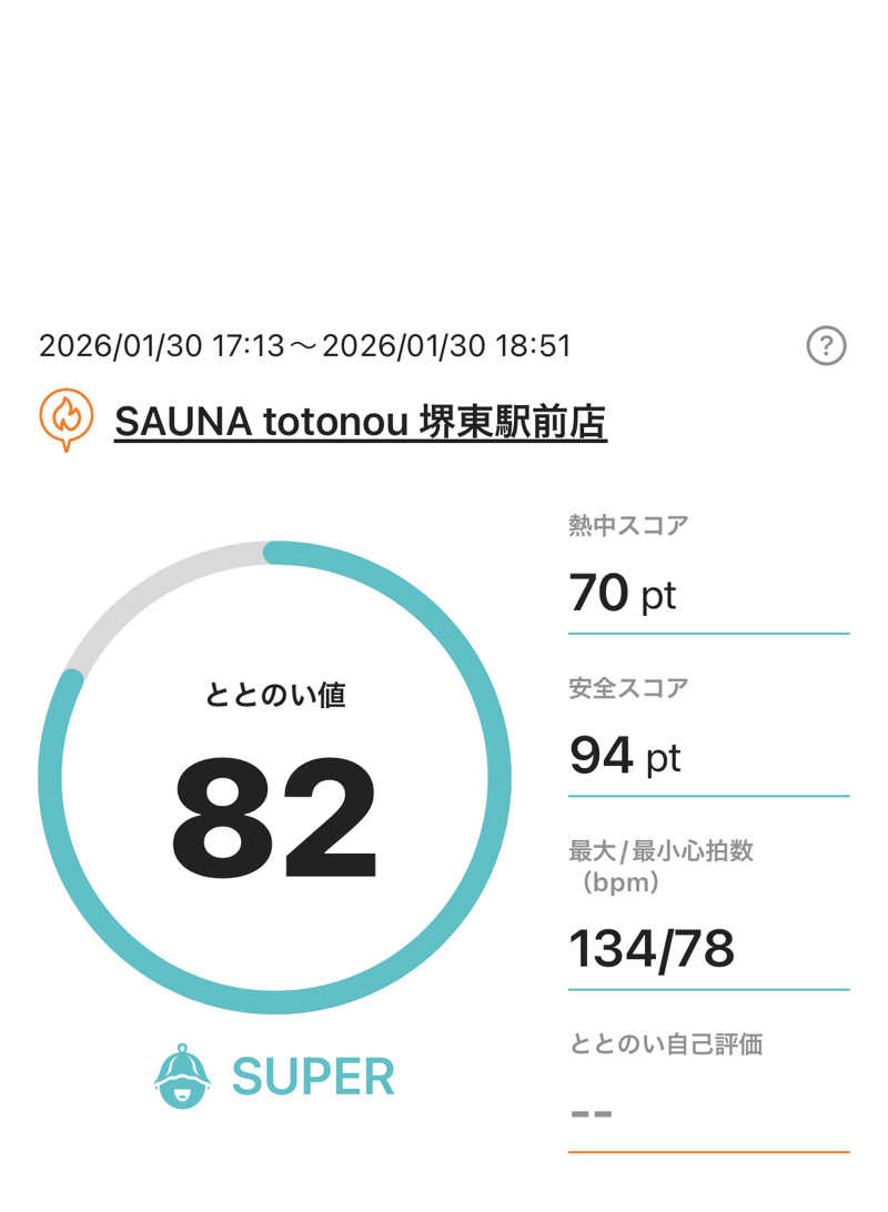 シンゴさんのSAUNA totonou 堺東駅前店のサ活写真