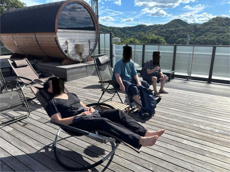 名古屋のサウナーさんの海の見える絶景サウナのサ活写真