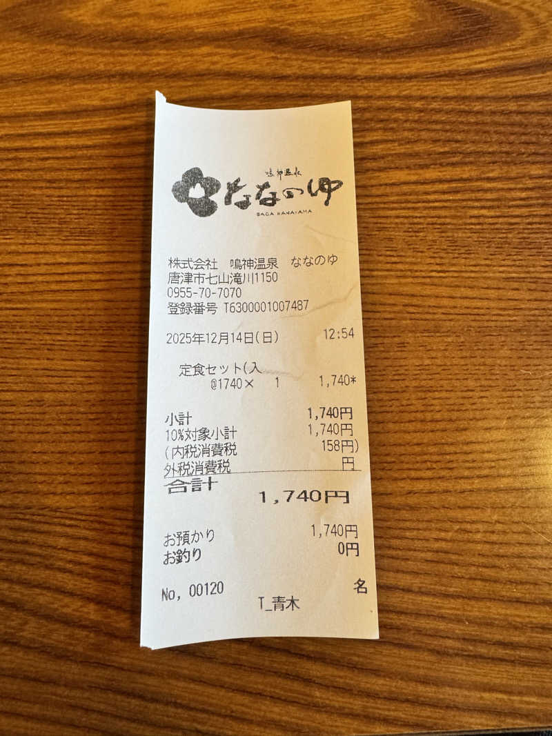 87さんの鳴神温泉 ななのゆのサ活写真