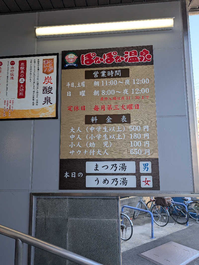 マナミさんのぽかぽか温泉 新守山乃湯のサ活写真