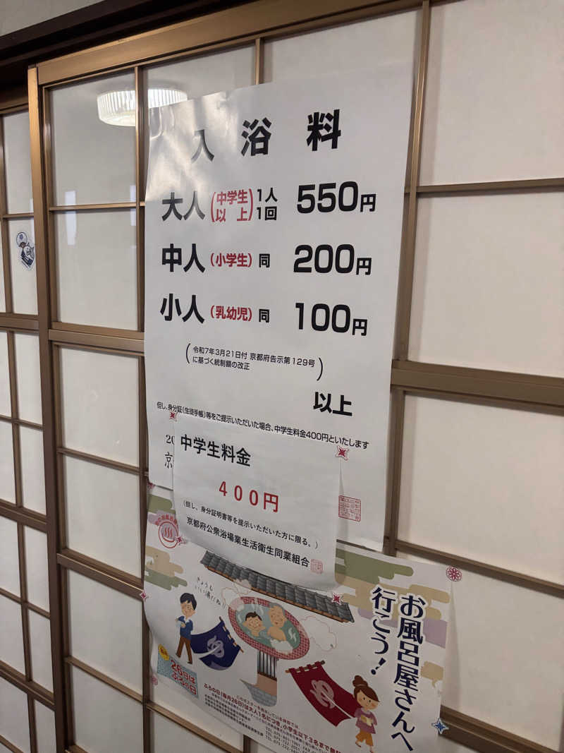 オナナさんの大正湯(京都駅)のサ活写真