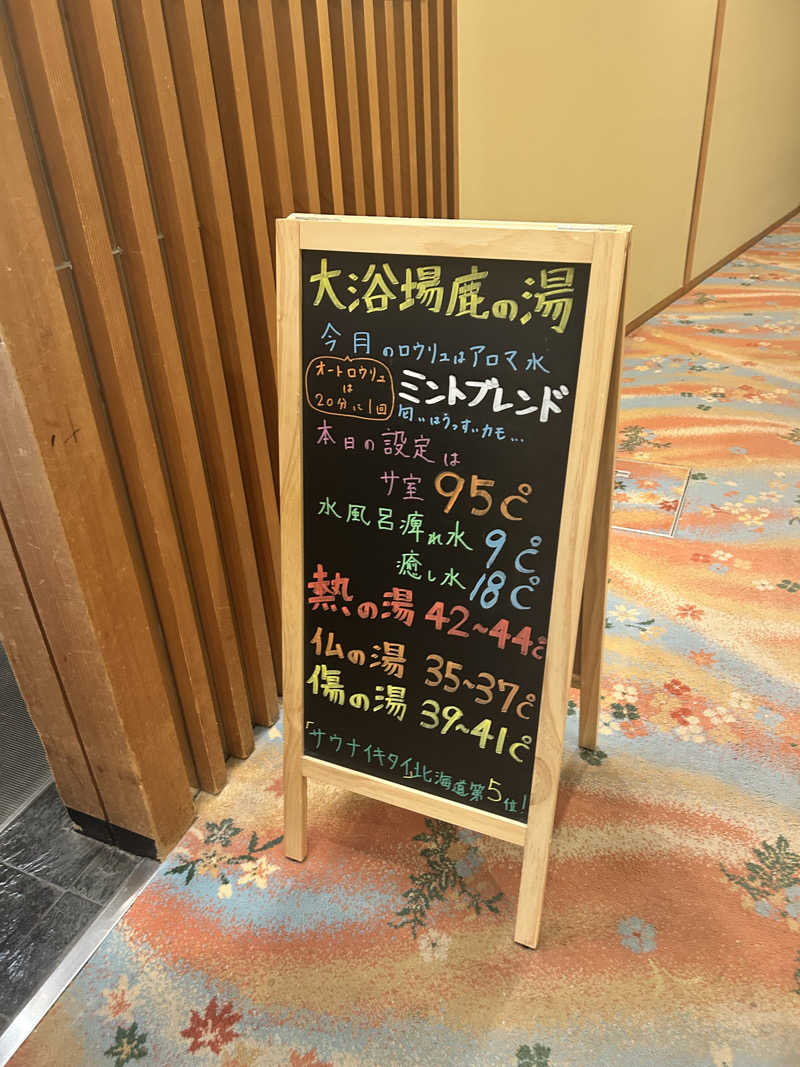 菜さんの定山渓 鹿の湯のサ活写真