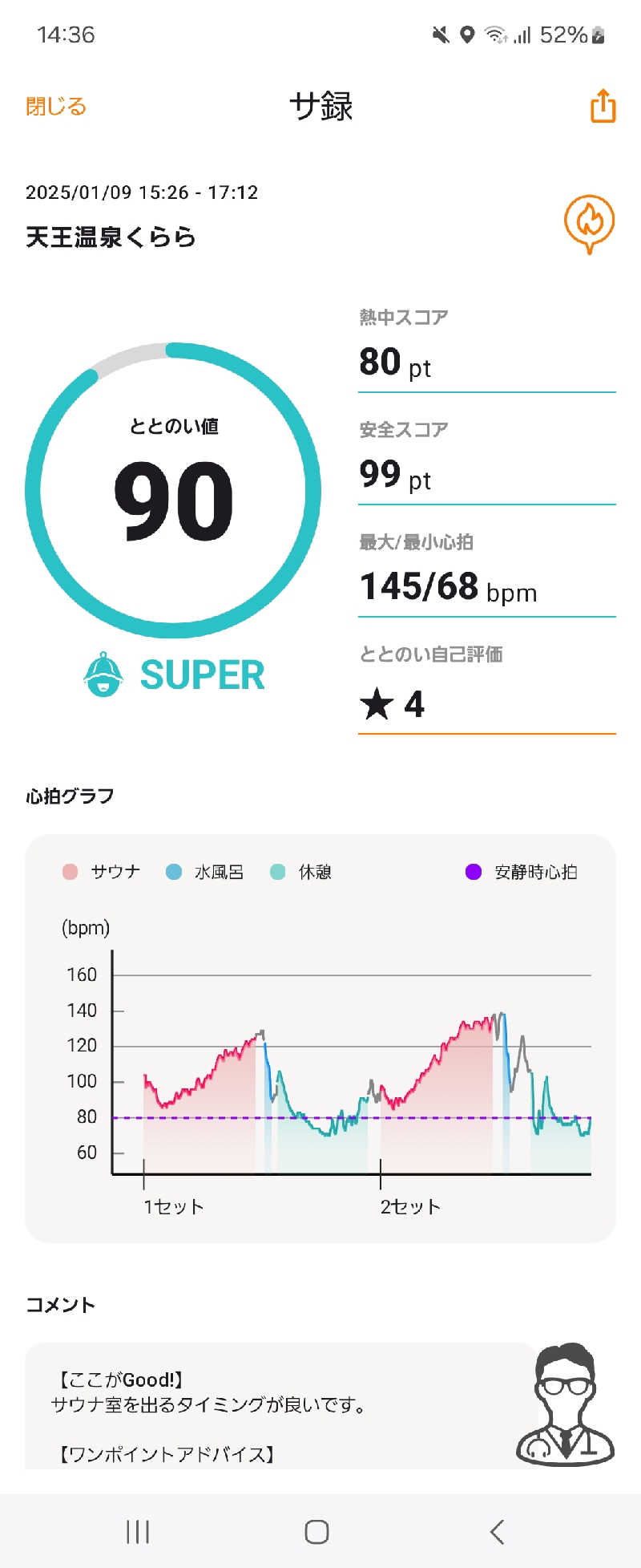 ふろはうすさんのくららの湯(旧:天王温泉くらら)のサ活写真