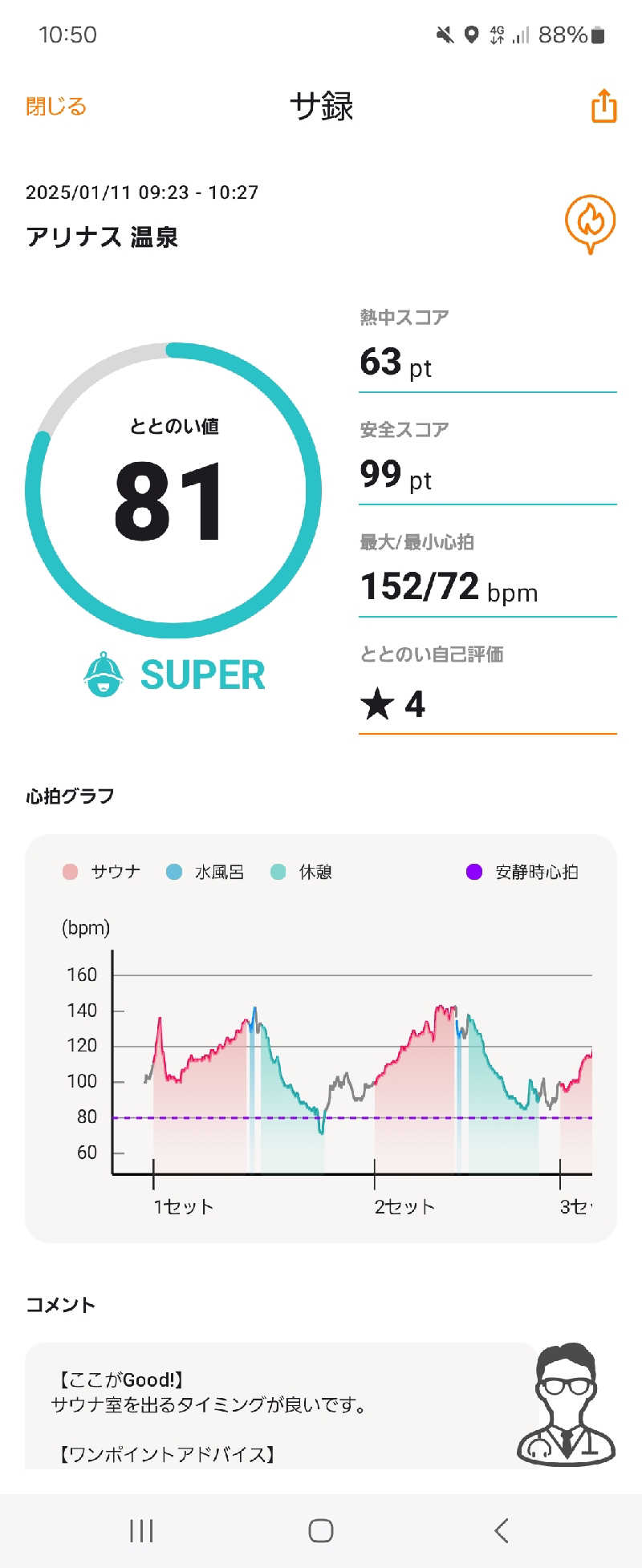 ふろはうすさんの能代山本スポーツリゾートセンターアリナスのサ活写真