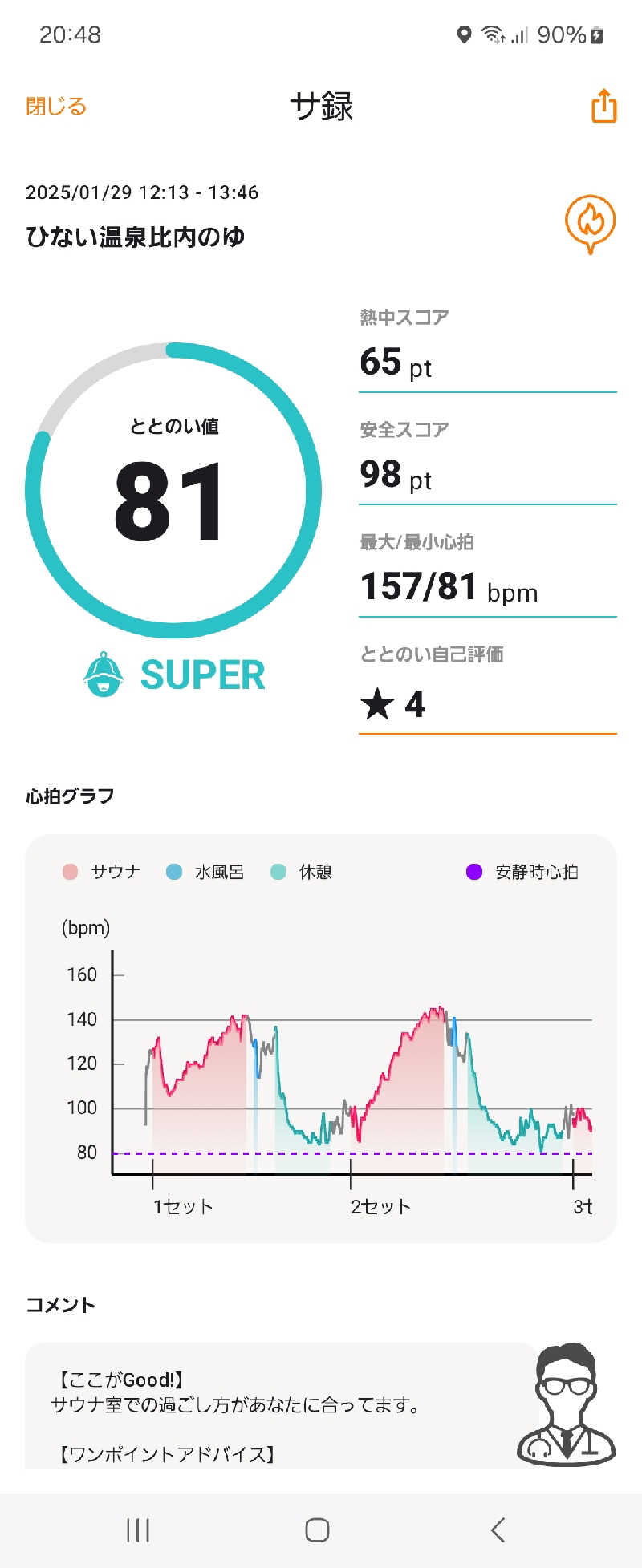 ふろはうすさんのひない温泉比内のゆのサ活写真