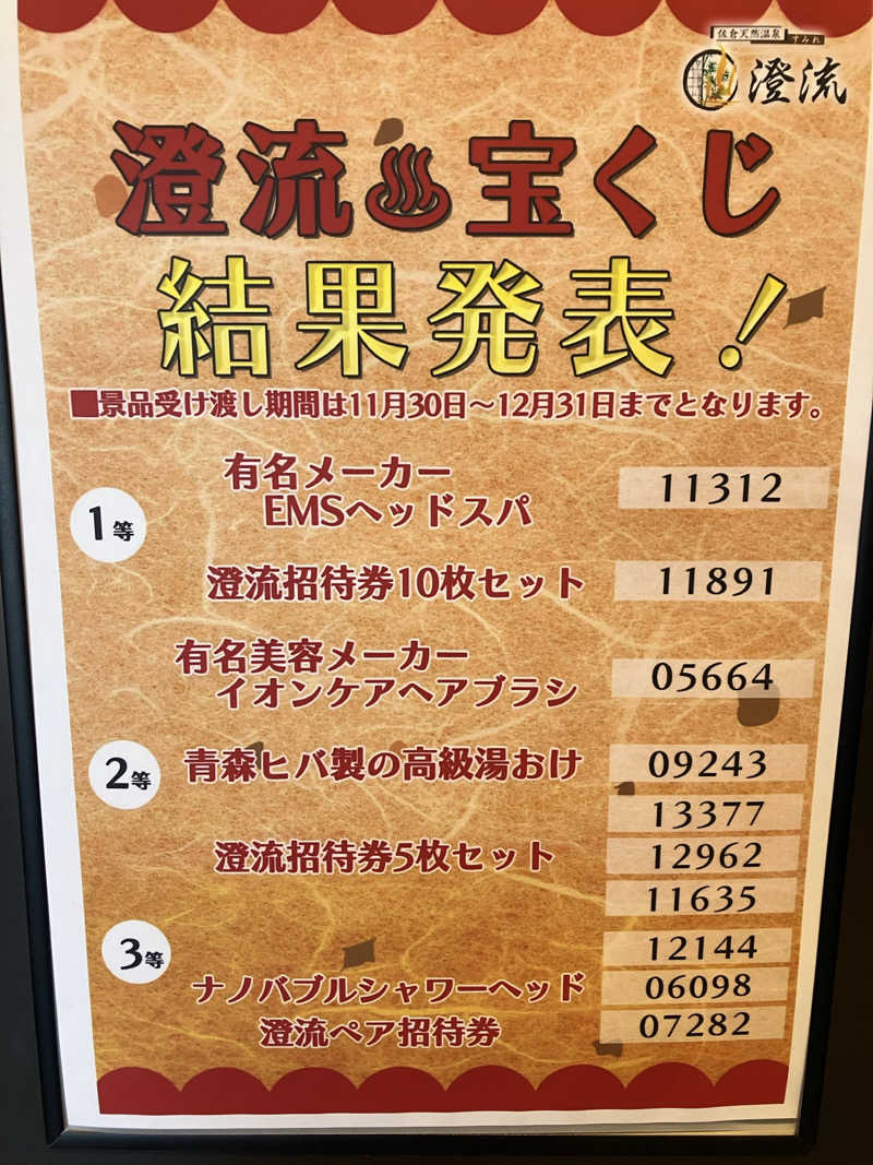 壱さんの佐倉天然温泉 澄流(すみれ)のサ活写真