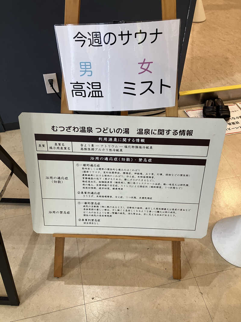 壱さんのむつざわ温泉つどいの湯のサ活写真
