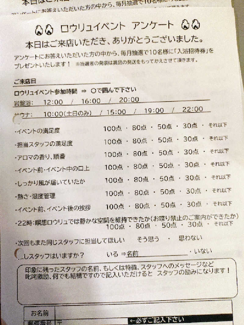 マークンさんのSPA専 太平のゆのサ活写真