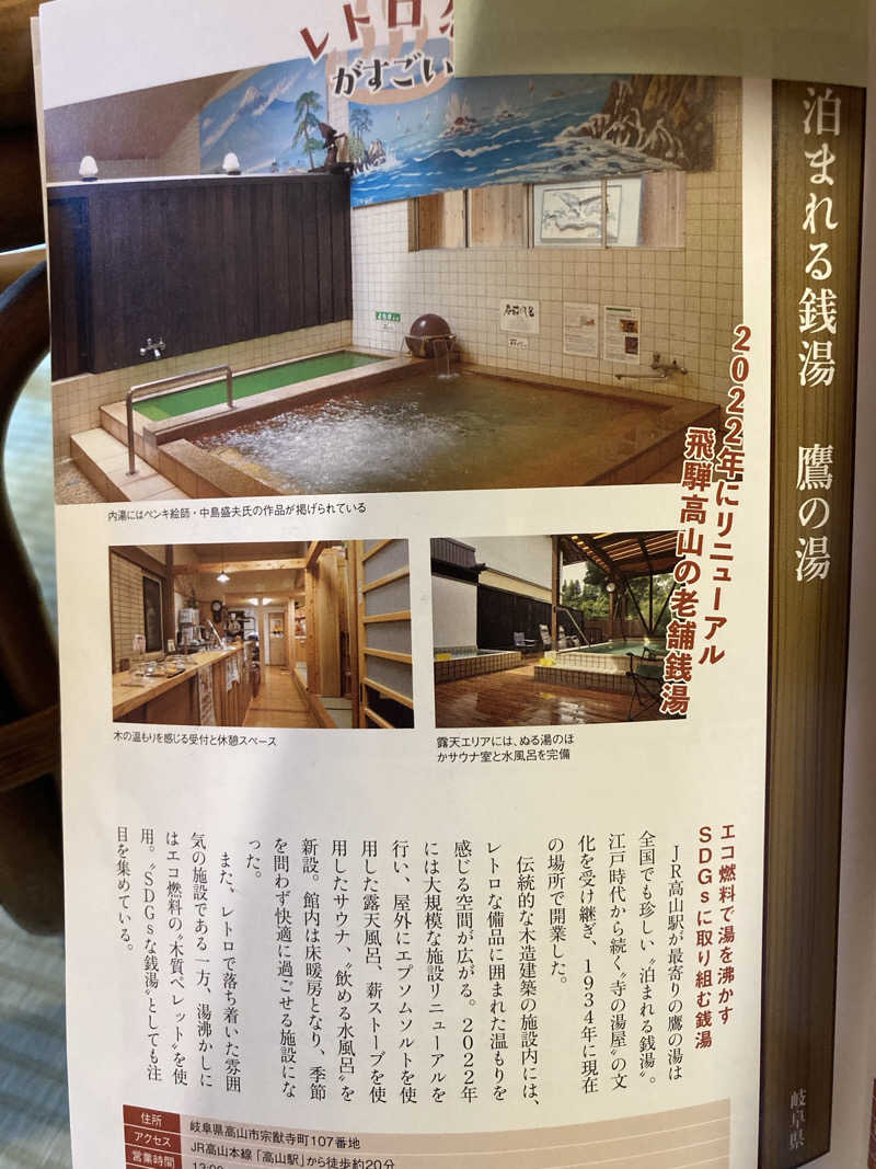 あべロッシフミさんの泊まれる銭湯 鷹の湯のサ活写真
