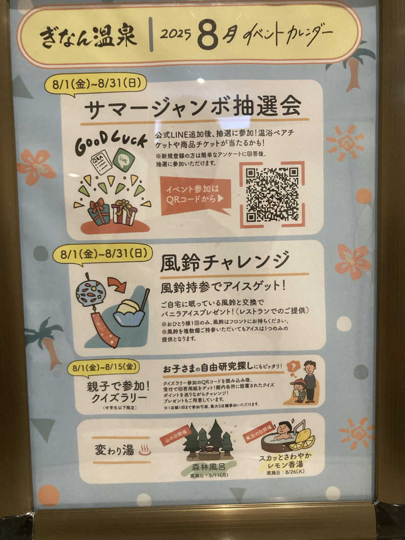 あべロッシフミさんのぎなん温泉のサ活写真