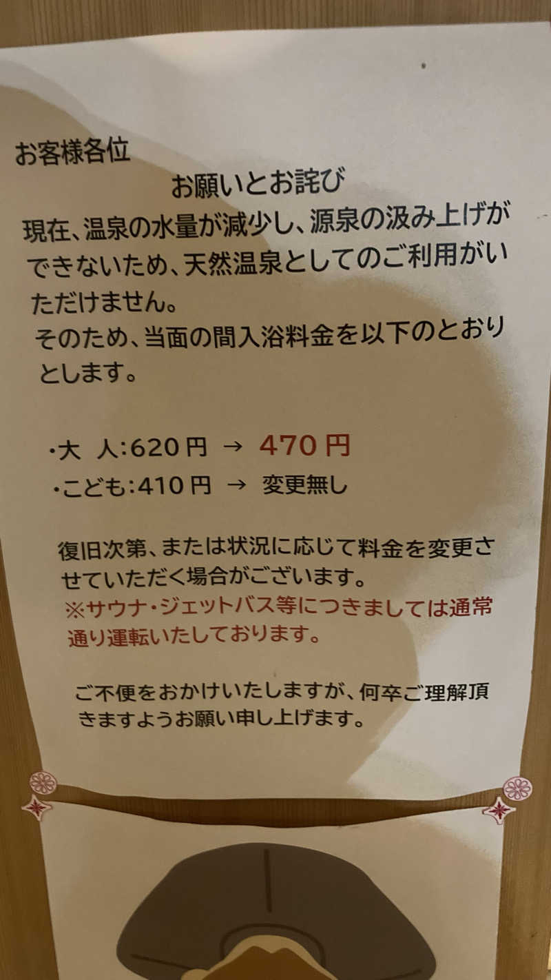 あべロッシフミさんの宇津江四十八滝温泉しぶきの湯 遊湯館のサ活写真