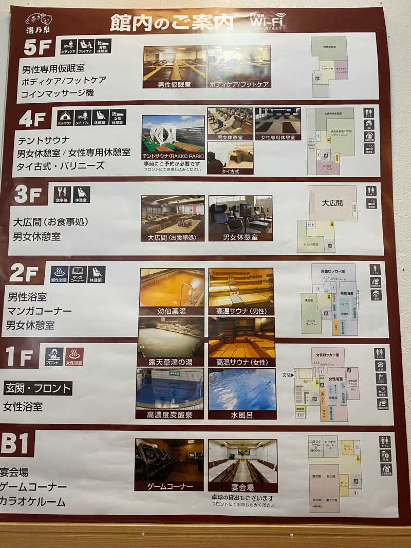 ♨️黙橋♨️さんの湯の泉 東名厚木健康センターのサ活写真