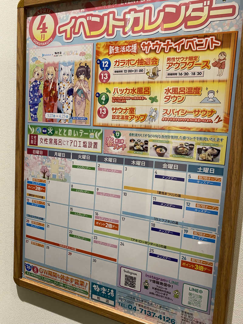 ♨️黙橋♨️さんの極楽湯 柏店のサ活写真