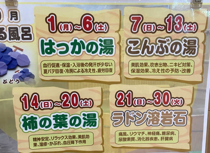 朝ウナ子さんの五日市天然温泉ゆらゆらのサ活写真