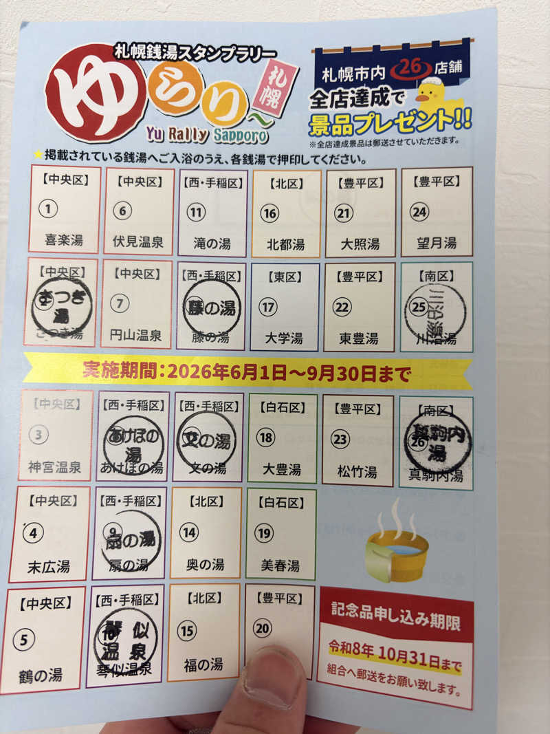 タムラドンさんの琴似温泉のサ活写真
