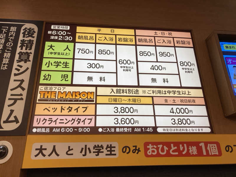 田村 星治さんの天空SPA HILLS 竜泉寺の湯 名古屋守山本店のサ活写真