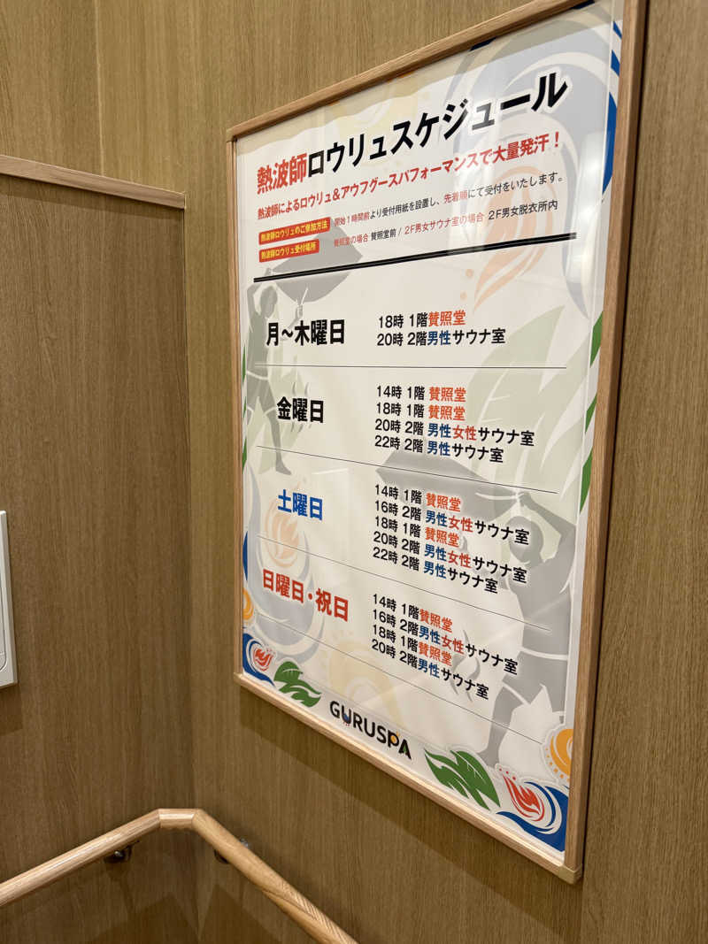 もふもふさんの松阪温泉GURUSPAのサ活写真