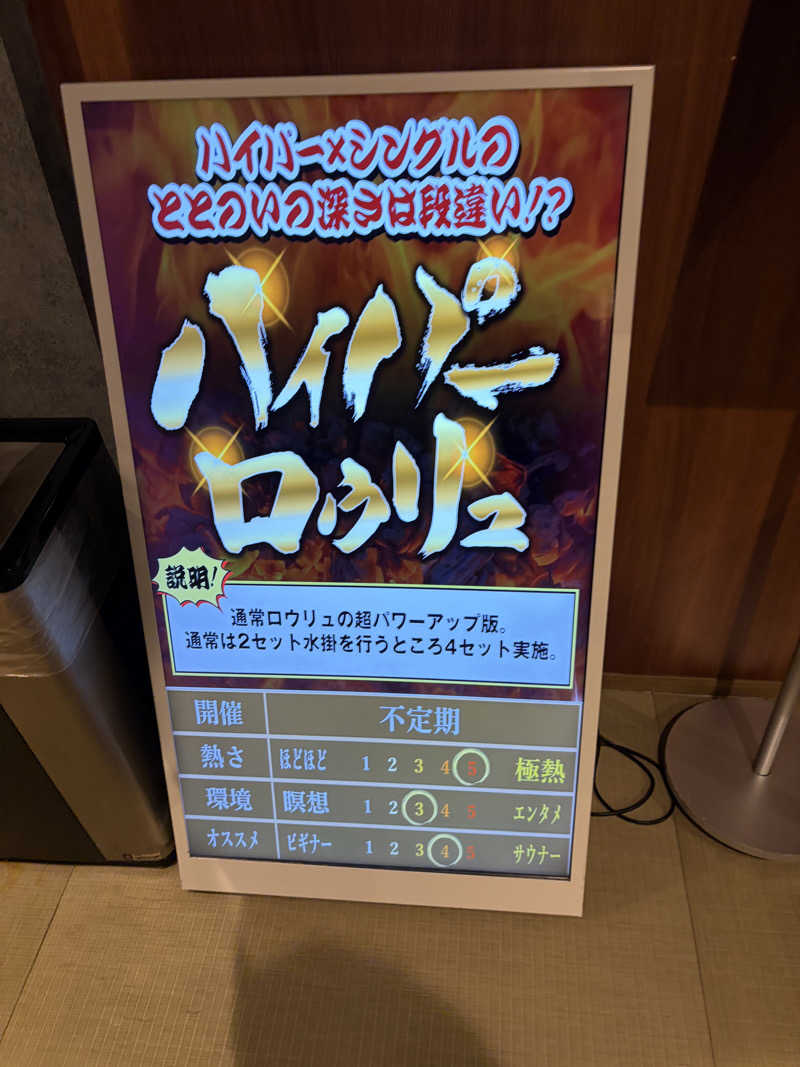 のっちんさんさんのサウナイーグルのサ活写真