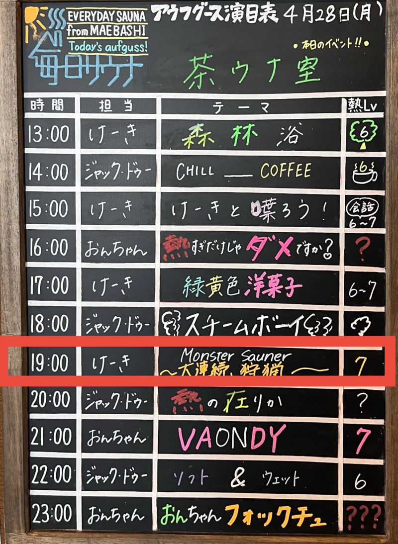 クリーパーパパさんの毎日サウナ 前橋本店のサ活写真