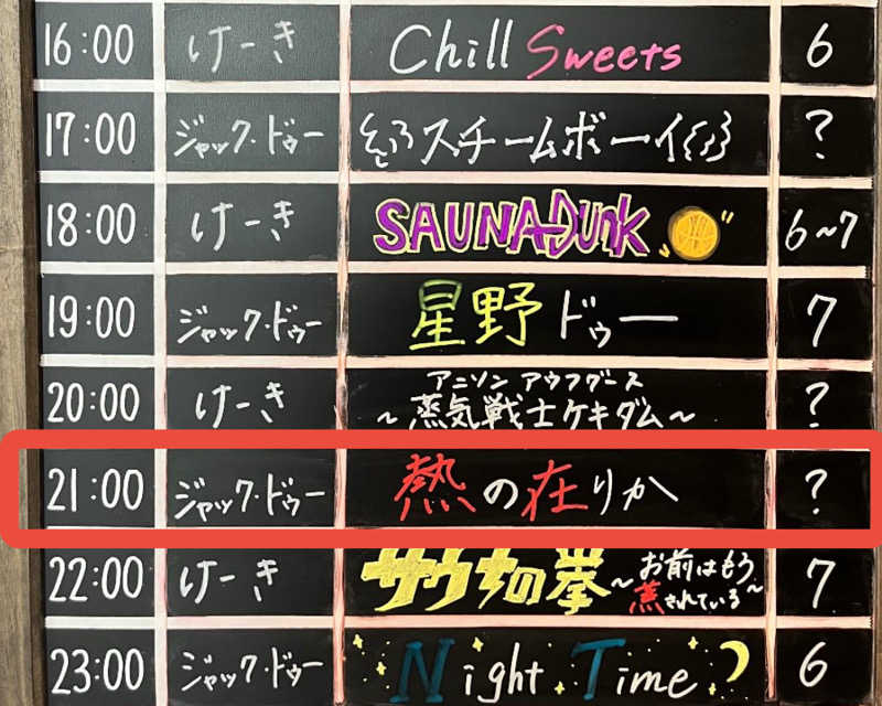 クリーパーパパさんの毎日サウナ 前橋本店のサ活写真